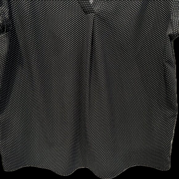 Hilary Radley black w/white polka dots top - size L - Excellent Used Condition - Picture 4 of 5